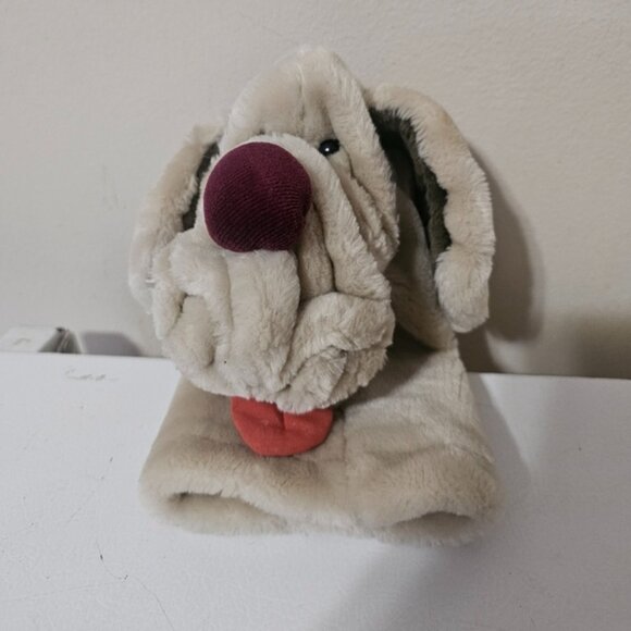 GANZ Other - Vintage Ganz 80s Wrinkles Dog Hand Puppet Plush Heritage Collection Grey 10”
